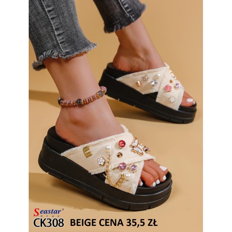Buty Klapki DAMSKIE (36-41,12par)Kolor Jak na zdzięciu