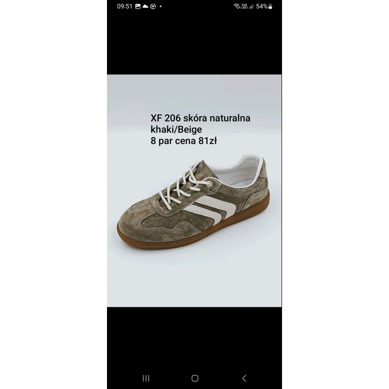 Buty Sportowe DAMSKIE (36-41,8par)Kolor Jak na zdzięciu