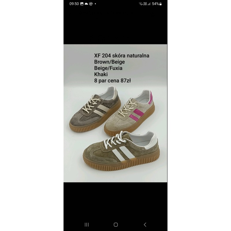 Buty Sportowe DAMSKIE (36-41,8par)Kolor Jak na zdzięciu