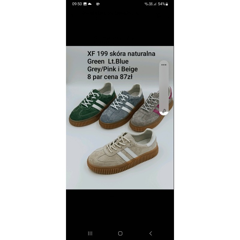 Buty Sportowe DAMSKIE (36-41,8par)Kolor Jak na zdzięciu