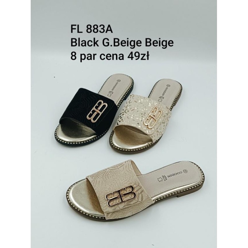 Buty Klapki DAMSKIE (36-41,8 par)Kolor Jak na zdzięciu