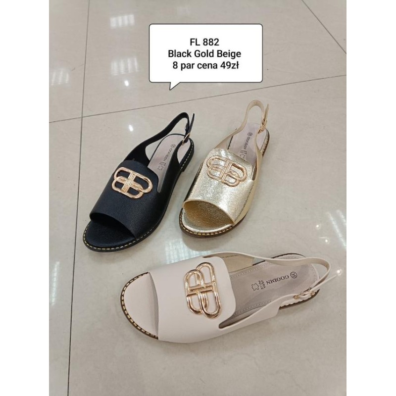 Buty Sandały DAMSKIE (36-41, 8 par)Kolor Jak na zdzięciu