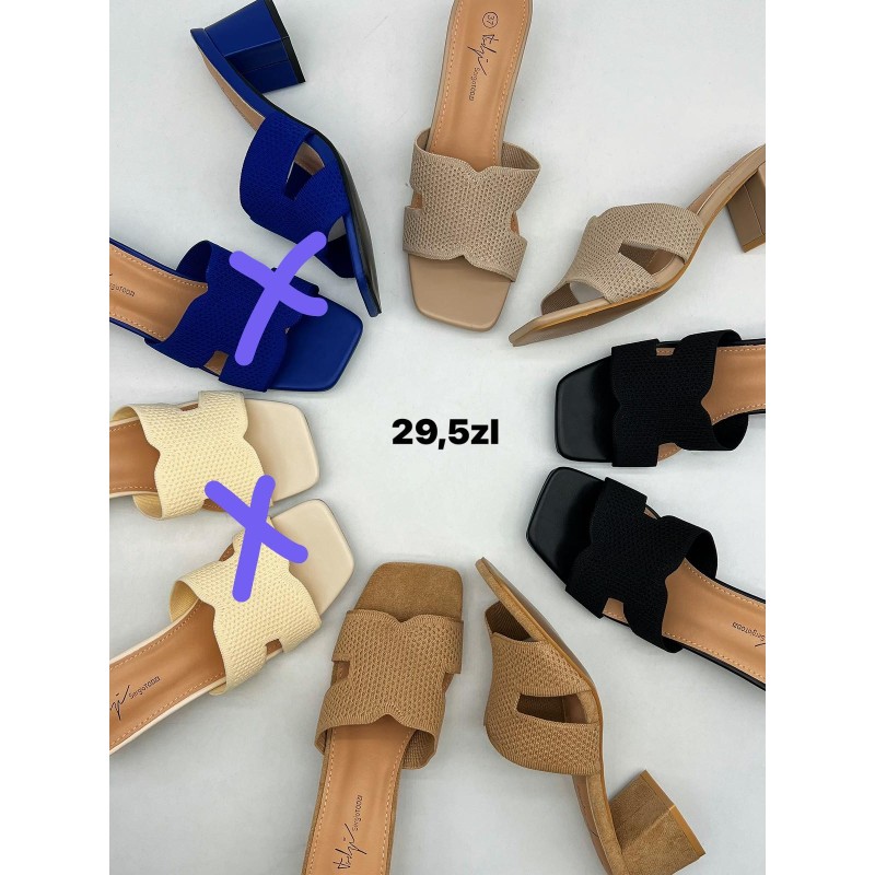 Buty Klapki DAMSKIE (36-41,12 par)Kolor Jak na zdzięciu