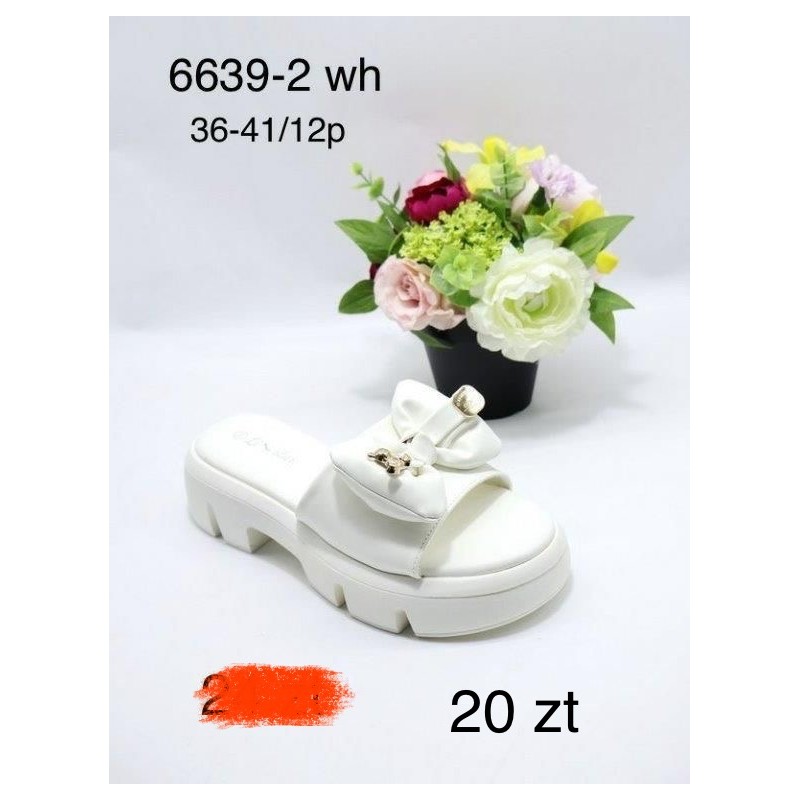 Buty Klapki DAMSKIE (36-41,12par)Kolor Jak na zdzięciu
