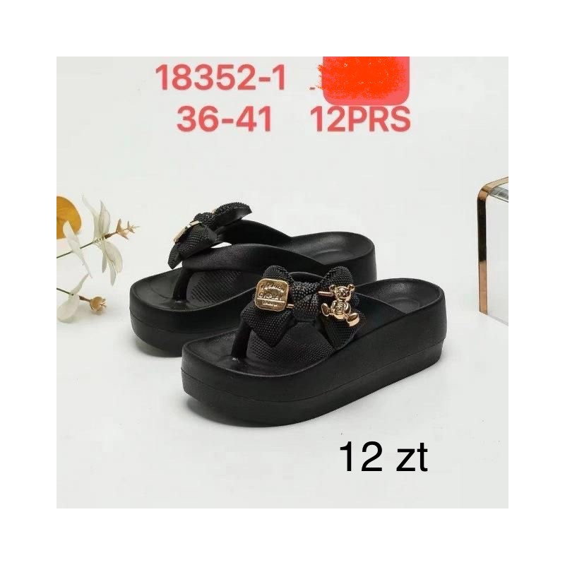 Buty Klapki DAMSKIE (36-41,12par)Kolor Jak na zdzięciu