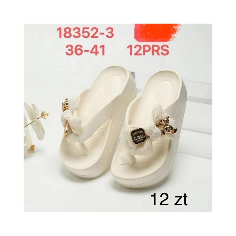 Buty Klapki DAMSKIE (36-41,12par)Kolor Jak na zdzięciu