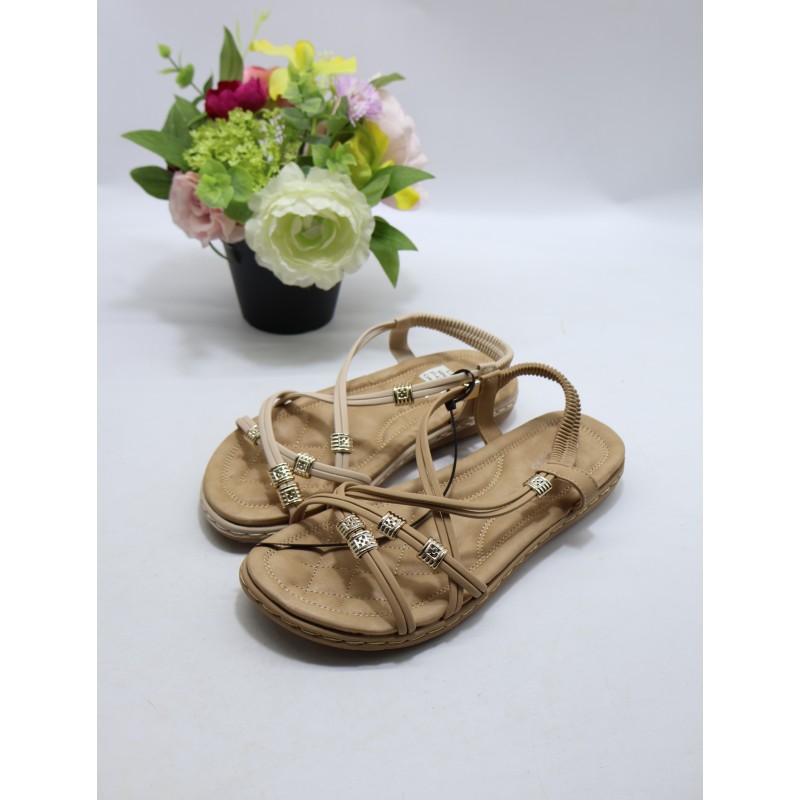 Sandały DAMSKIE. SIZE: 37/42 (18 PAR/PACZKA) KOLOR JAK NA ZDZIĘCIU