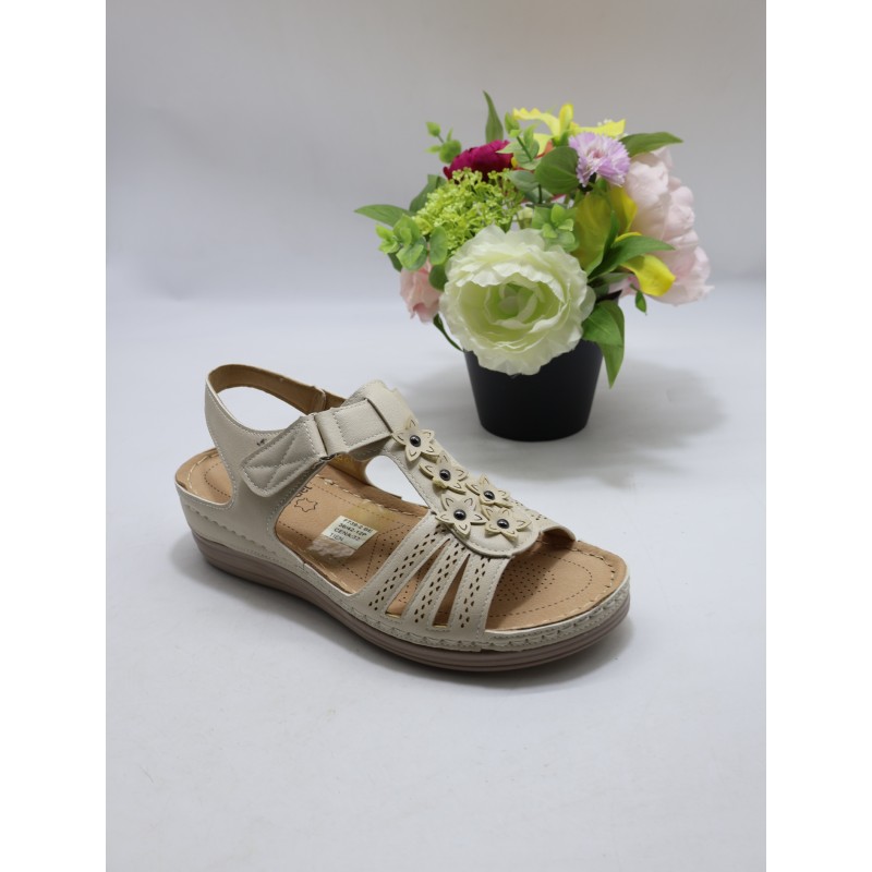 Sandały DAMSKIE. SIZE: 36/42 (12 PAR/PACZKA) KOLOR JAK NA ZDZIĘCIU