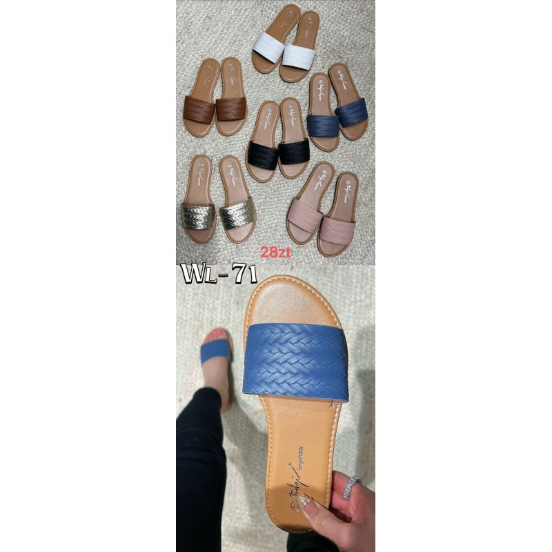 Buty Klapki DAMSKIE (36-41,12par)Kolor Jak na zdzięciu