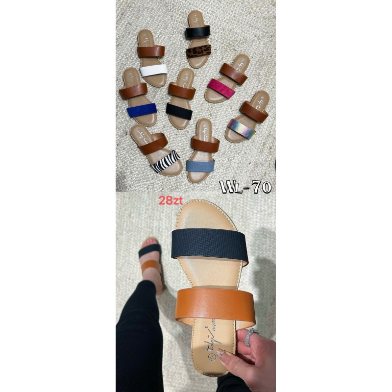 Buty Klapki DAMSKIE (36-41,12par)Kolor Jak na zdzięciu