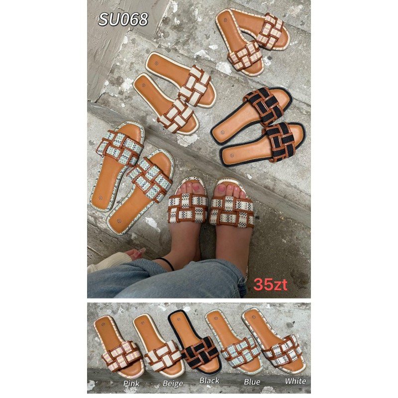 Buty Klapki DAMSKIE (36-41,12par)Kolor Jak na zdzięciu