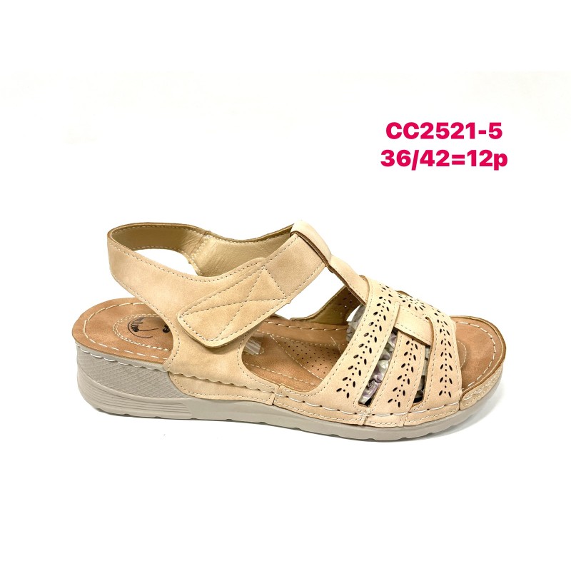 Buty Sandały DAMSKIE  (36-42,12par)Kolor Jak na zdzięciu