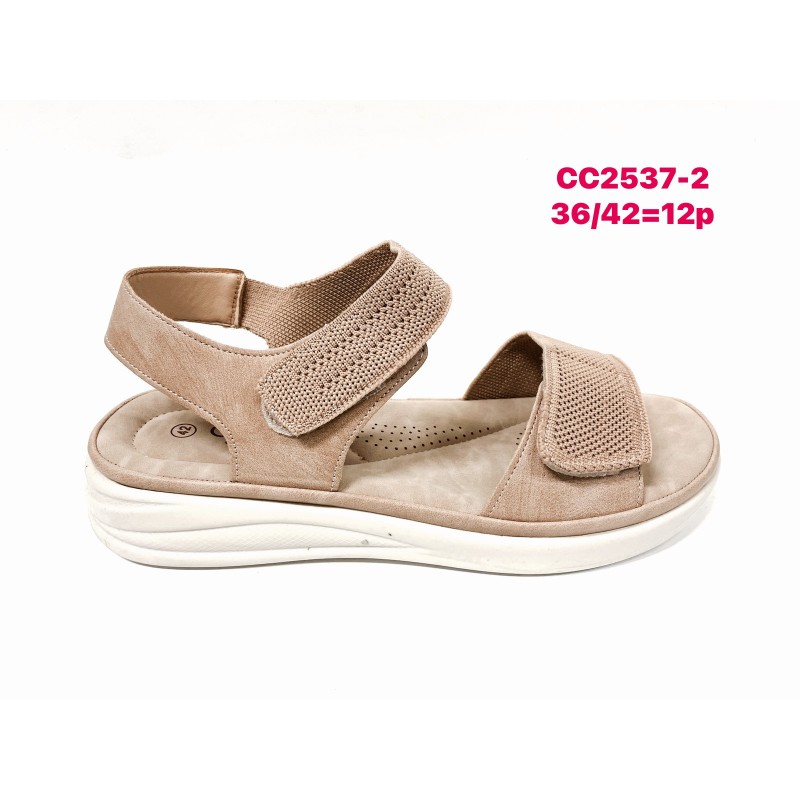 Buty Sandały DAMSKIE (36-42,12par)Kolor Jak na zdzięciu