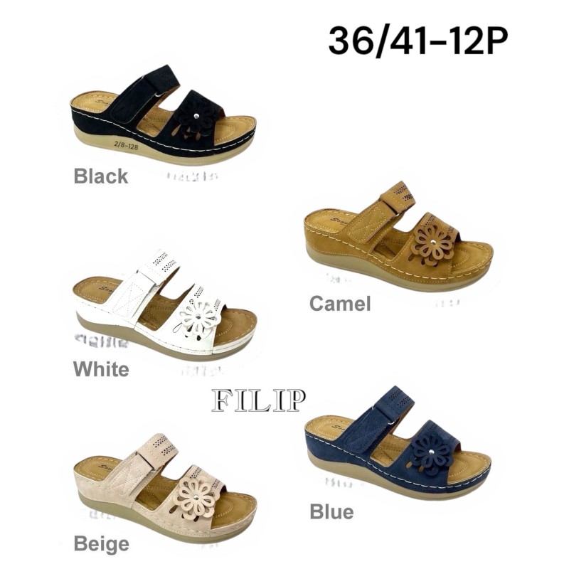 Buty Klapki DAMSKIE (36-41,12 par)Kolor Jak na zdzięciu