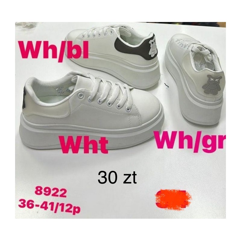 Buty Sportowe DAMSKIE (36-41,12 par)Kolor Jak na zdzięciu