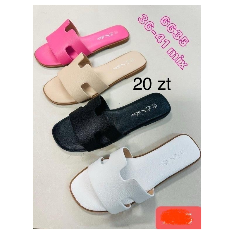 Buty Klapki DAMSKIE (36-41,12 par)Kolor Jak na zdzięciu