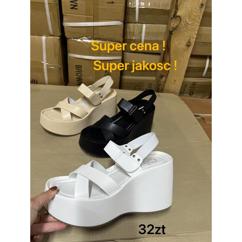 Buty Sandały DAMSKIE (36-41,12 par)Kolor Jak na zdzięciu