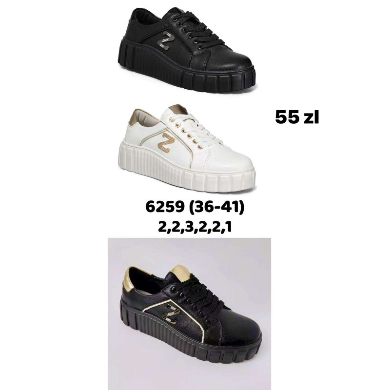 Buty Sportowe DAMSKIE (36-41,12 par)Kolor Jak na zdzięciu