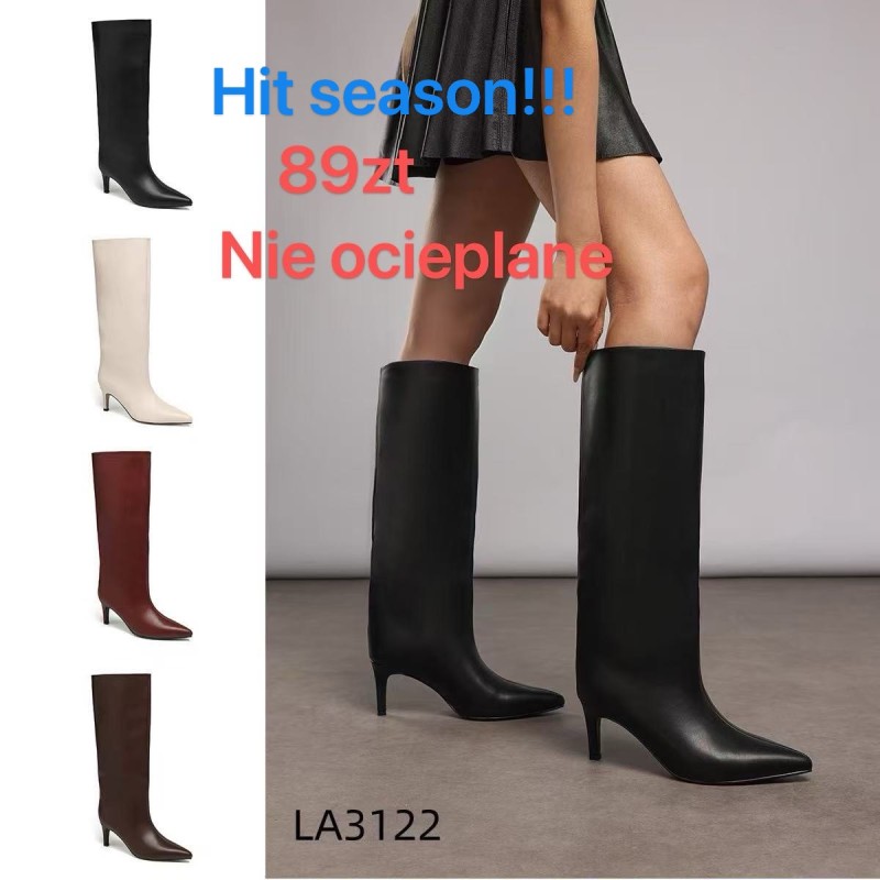 Buty BOTKI DAMSKIE (36-41,12 par)Kolor Jak na zdzięciu