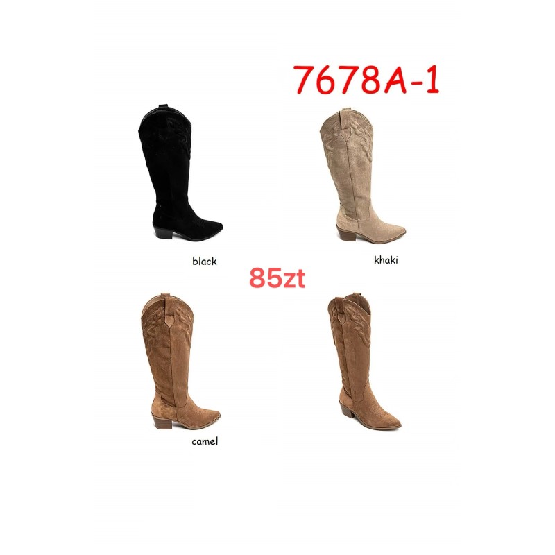 Buty BOTKI DAMSKIE (36-41,12 par)Kolor Jak na zdzięciu