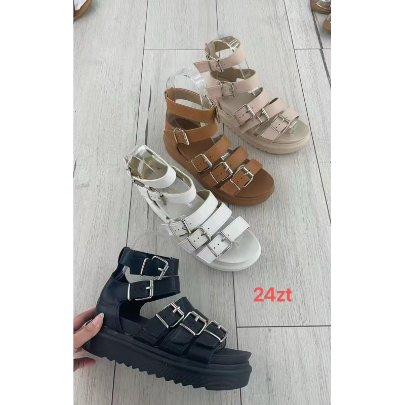 Buty Sandały DAMSKIE (36-41,12 par)Kolor Jak na zdzięciu