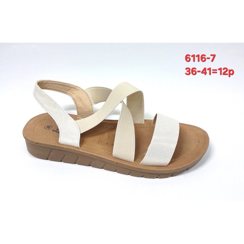 Buty Sandały DAMSKIE (36-41,12 par)Kolor Jak na zdzięciu