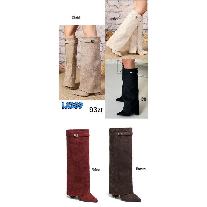 Buty BOTKI DAMSKIE (36-41,12 par)Kolor Jak na zdzięciu