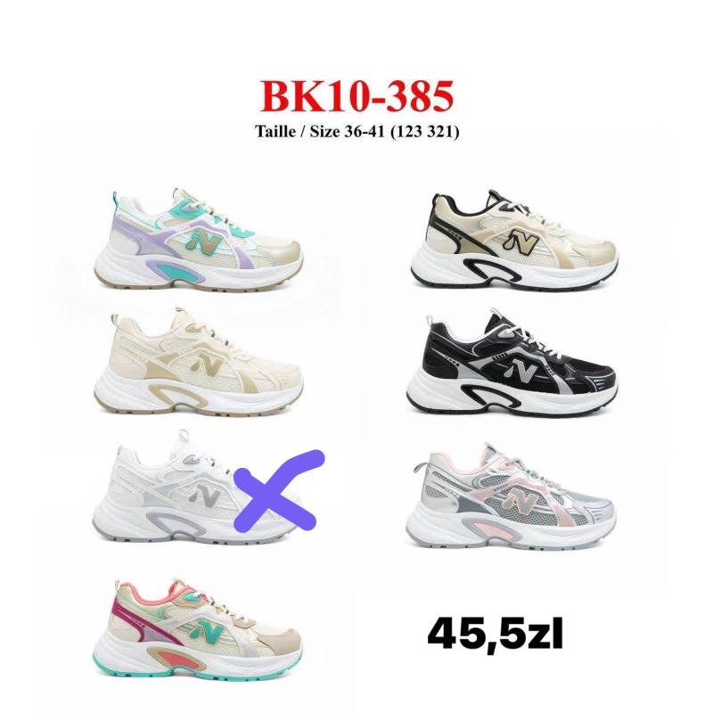 Buty Sportowe DAMSKIE (36-41,12 par)Kolor Jak na zdzięciu