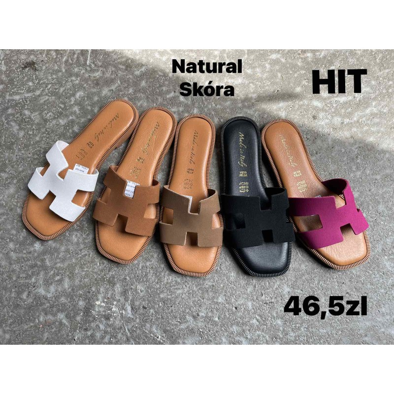 Buty Klapki DAMSKIE (36-41,12 par)Kolor Jak na zdzięciu