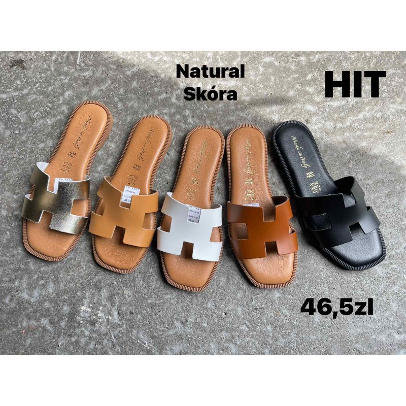 Buty Klapki DAMSKIE (36-41,12 par)Kolor Jak na zdzięciu