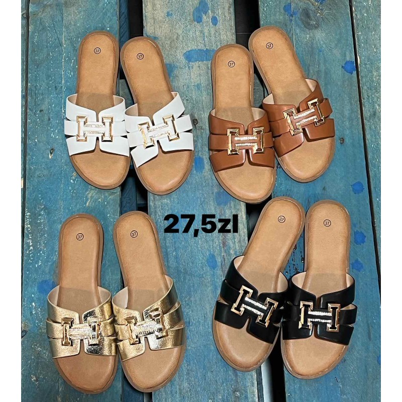 Buty Klapki DAMSKIE (36-41,12 par)Kolor Jak na zdzięciu