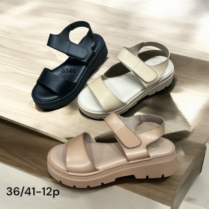 Buty Sandały DAMSKIE (36-41,12 par)Kolor Jak na zdzięciu