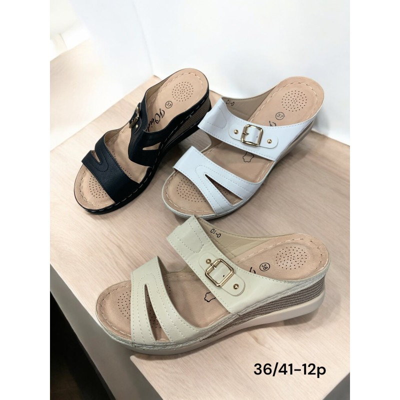 Buty Klapki DAMSKIE (36-41,12par)Kolor Jak na zdzięciu