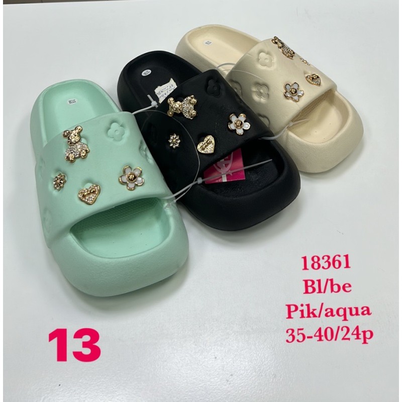 Buty Klapki DAMSKIE (35-40,24par)Kolor Jak na zdzięciu