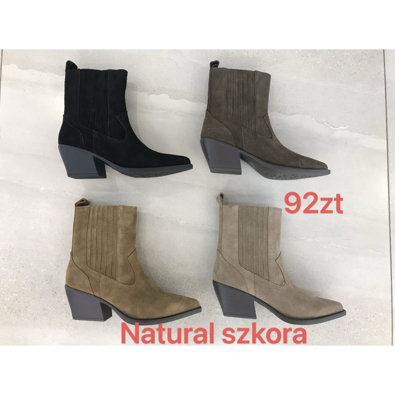Buty Botki DAMSKIE (36-41,12par)Kolor Jak na zdzięciu