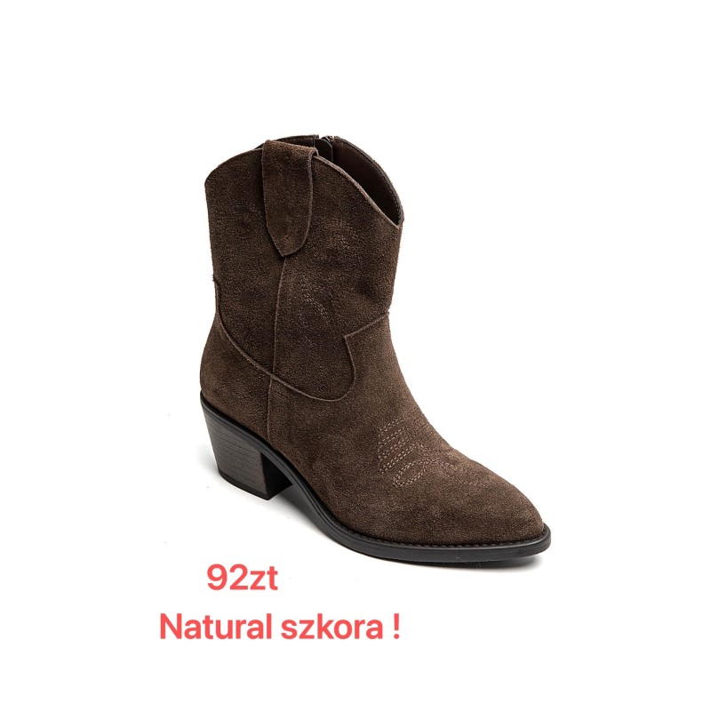 Buty Botki DAMSKIE (36-41,12par)Kolor Jak na zdzięciu
