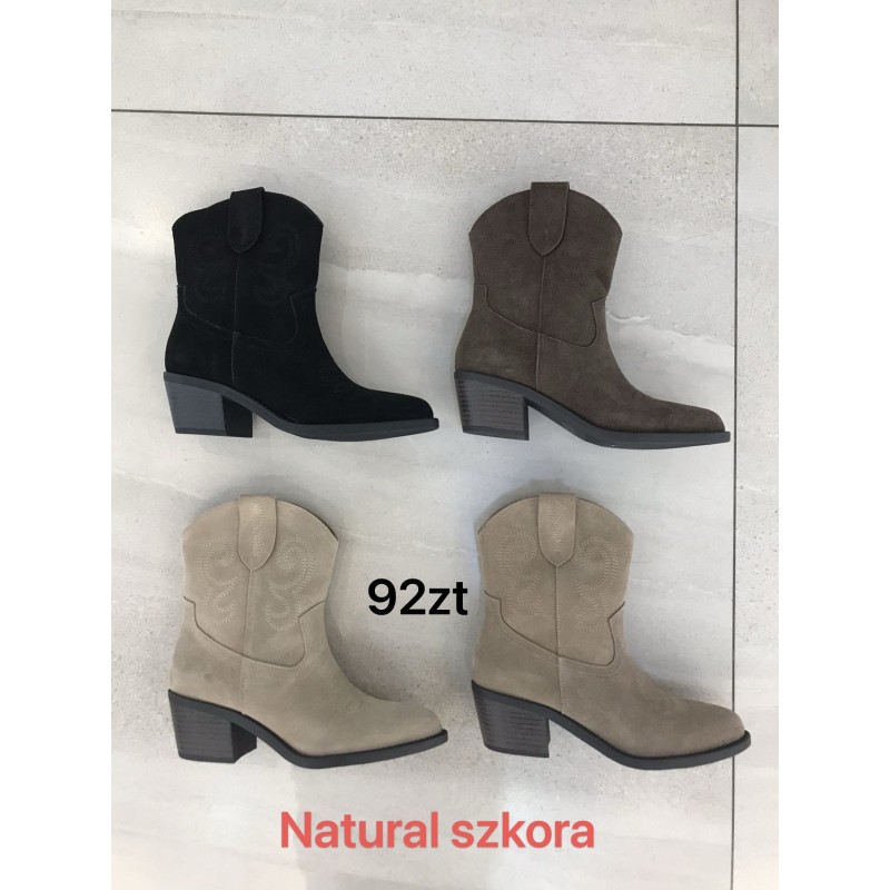 Buty Botki DAMSKIE (36-41,12par)Kolor Jak na zdzięciu