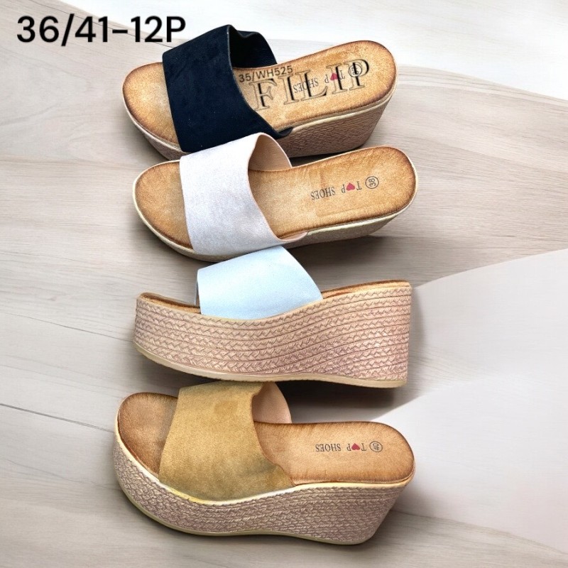 Buty Klapki DAMSKIE (36-41,12par)Kolor Jak na zdzięciu
