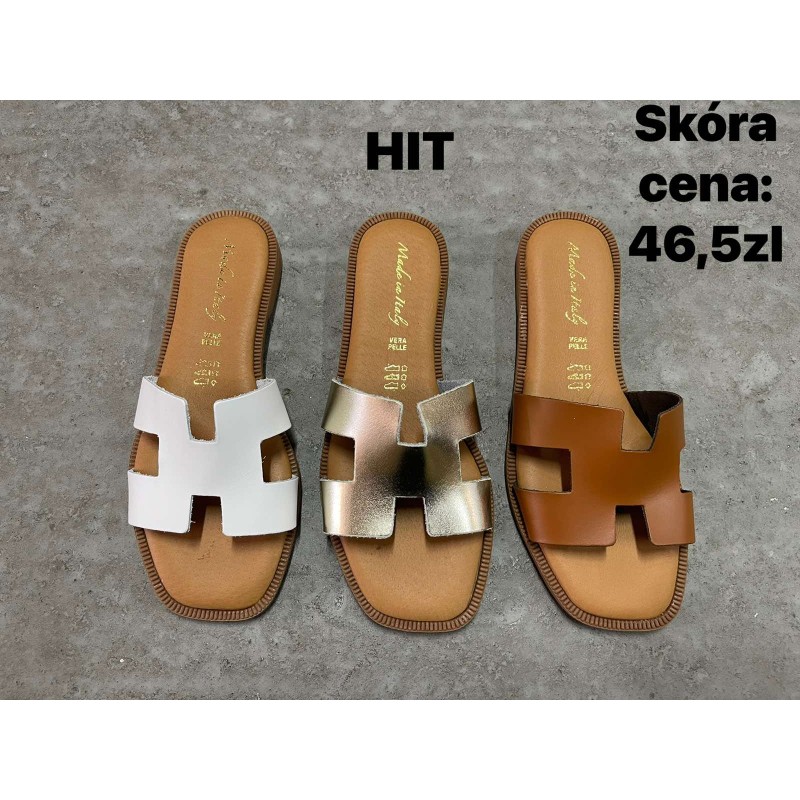 Buty Klapki DAMSKIE (36-41,12par)Kolor Jak na zdzięciu