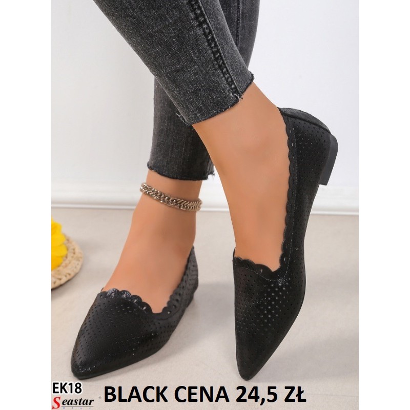 Buty Baleriny DAMSKIE (36-41,12par)Kolor Jak na zdzięciu