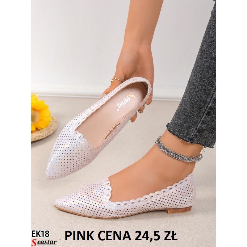 Buty Baleriny DAMSKIE (36-41,12par)Kolor Jak na zdzięciu
