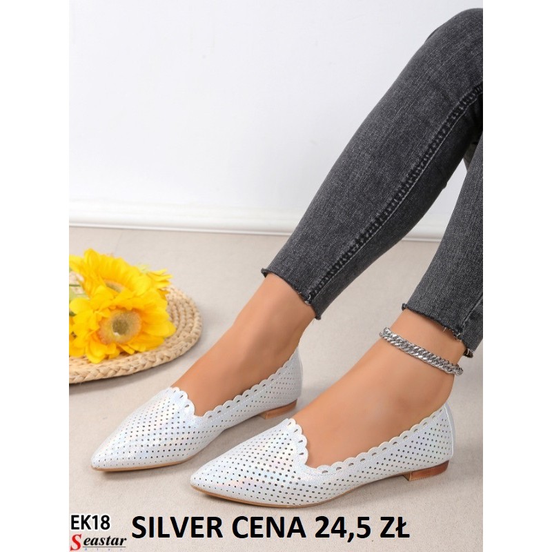 Buty Baleriny DAMSKIE (36-41,12par)Kolor Jak na zdzięciu