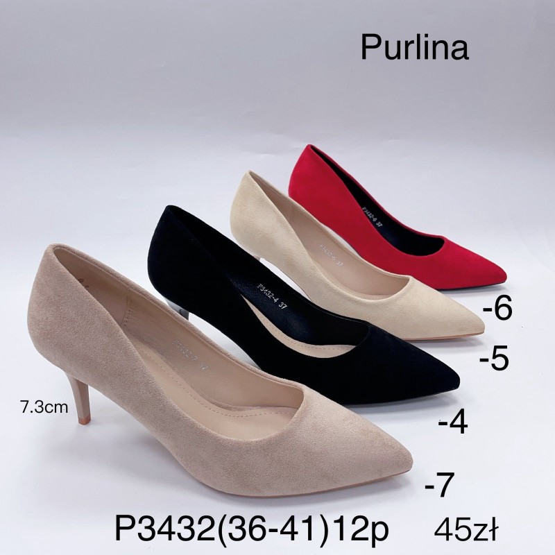 Buty Czołenka DAMSKIE(36-41,12par)Kolor Jak na zdzięciu