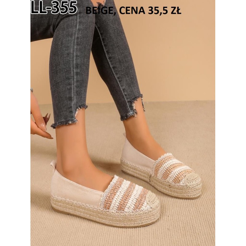 Buty Baleriny DAMSKIE(36-41,12par)Kolor Jak na zdzięciu