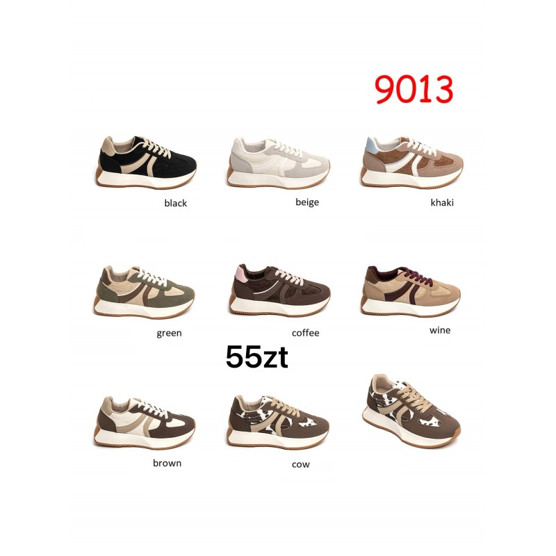 Buty Sportowe DAMSKIE(36-41,12par)Kolor Jak na zdzięciu