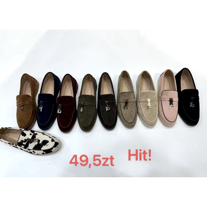 Buty Półbuty DAMSKIE(36-41,12par)Kolor Jak na zdzięciu