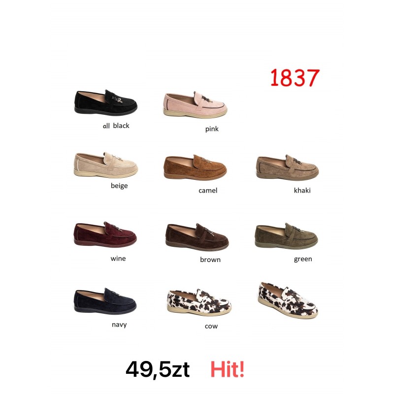Buty Półbuty DAMSKIE(36-41,12par)Kolor Jak na zdzięciu