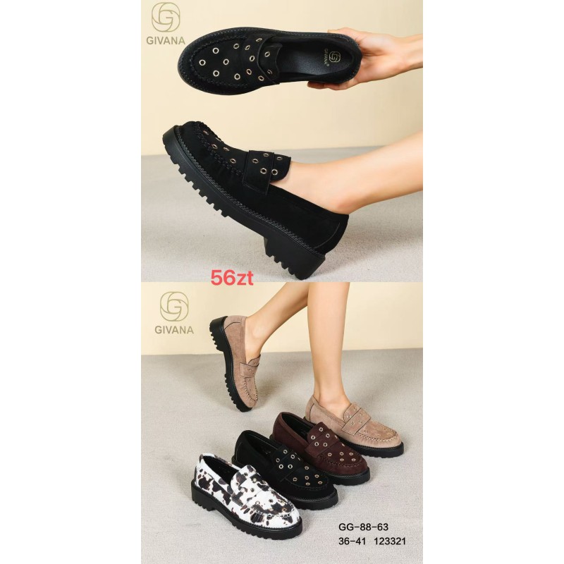 Buty Półbuty DAMSKIE(36-41,12par)Kolor Jak na zdzięciu