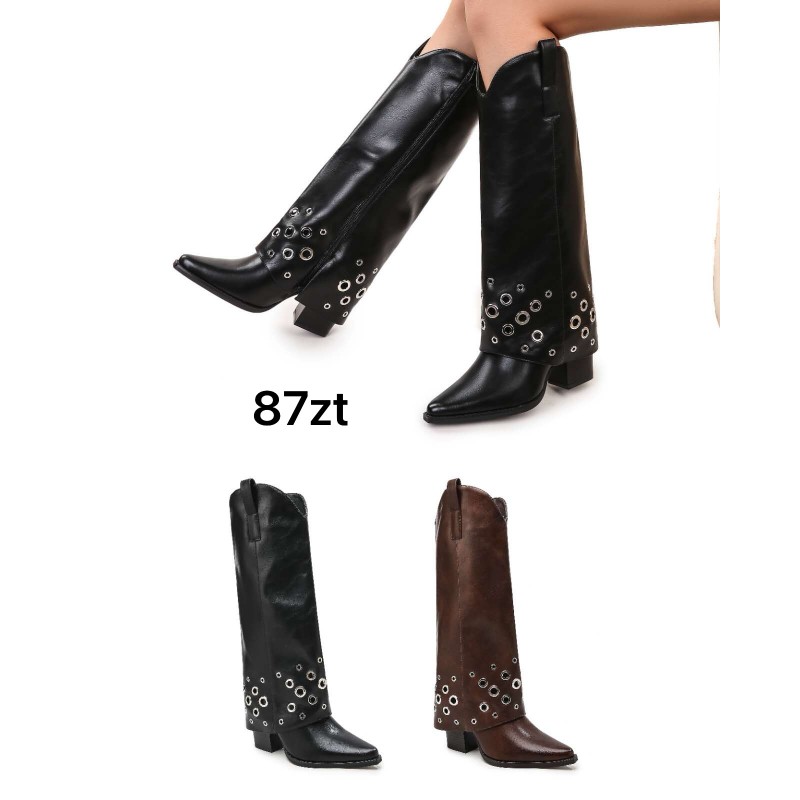 Buty Botki DAMSKIE(36-41,12par)Kolor Jak na zdzięciu