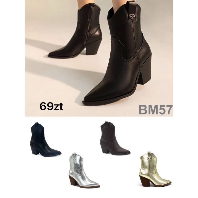 Buty Botki DAMSKIE(36-41,12par)Kolor Jak na zdzięciu